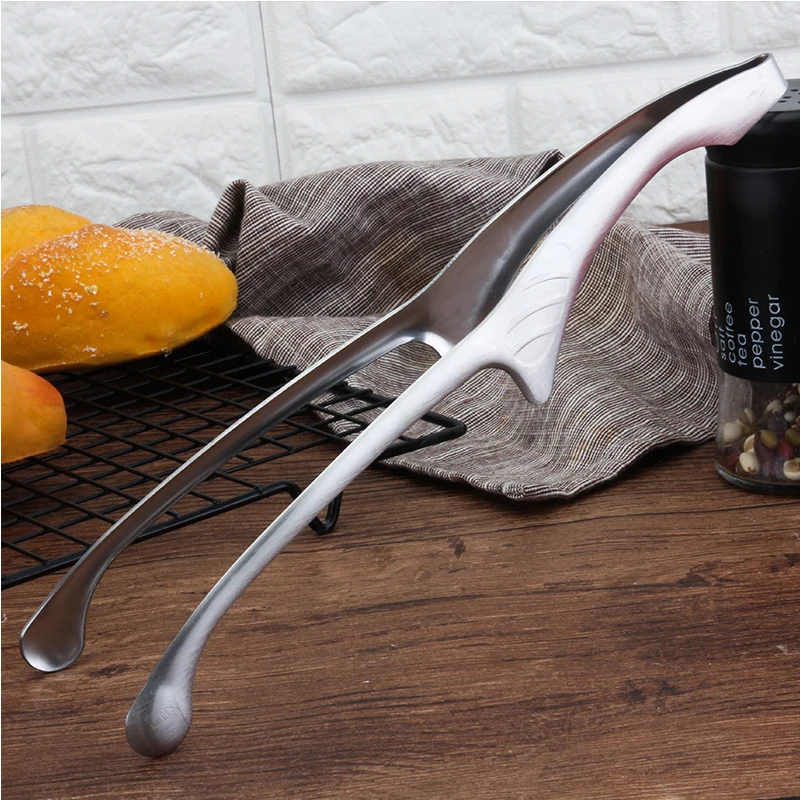 BBQ Food Tongs Barbecue Clips Stainless Steel Grill Cooking Chief Tong Kitchen Bread Baking Outdoor Grilling Steak