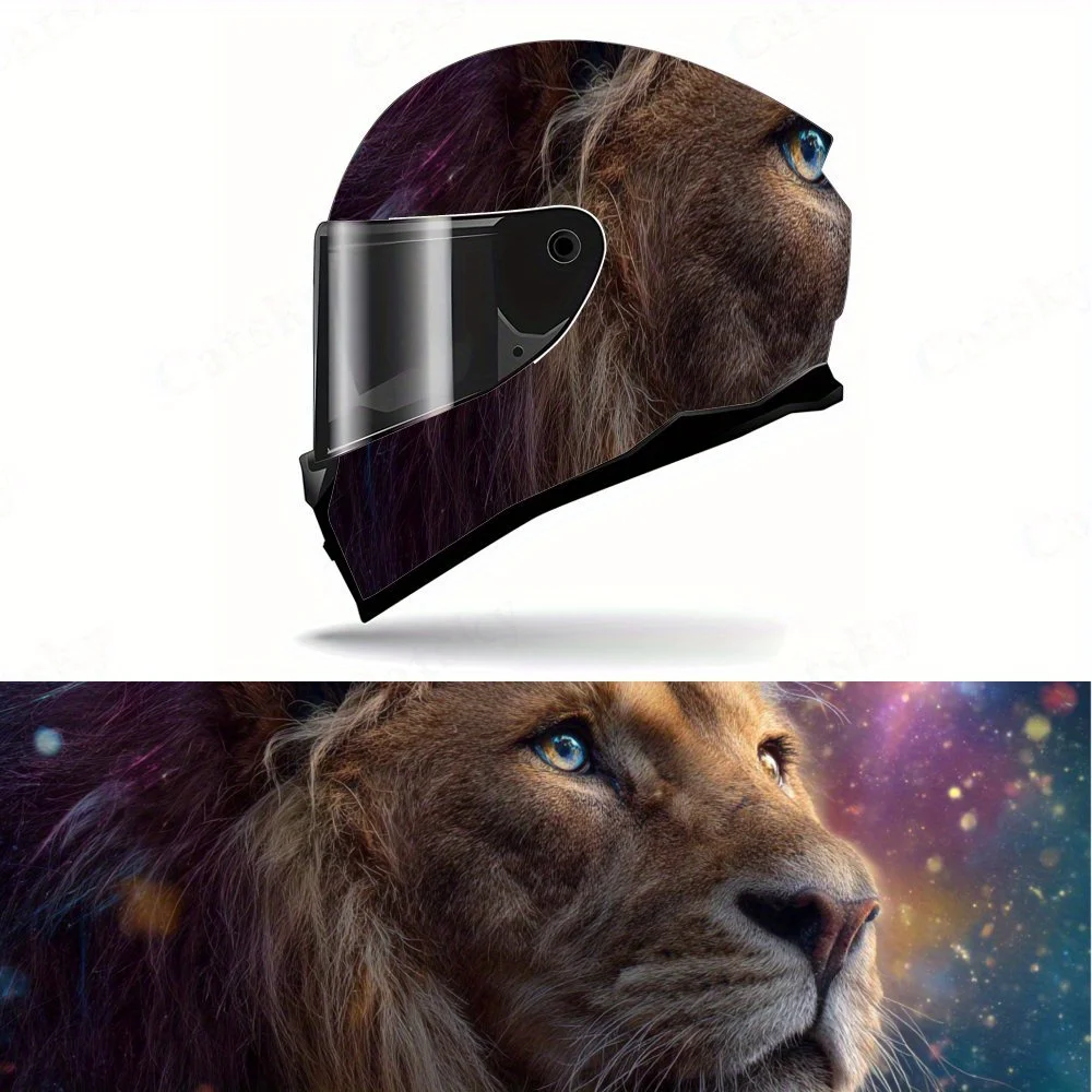 

Виниловые наклейки на мотоциклетный шлем Galaxy Golden Lion, самоклеящаяся водонепроницаемая отделка шлема, универсальные мотоциклетные шлемы a