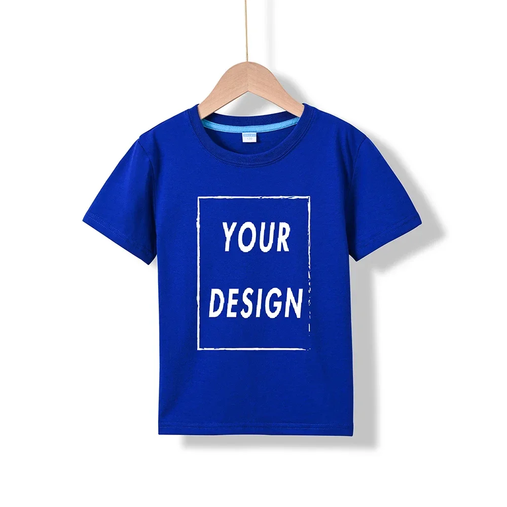 Summer Kids Basic T-shirt Boys Round Neck Tops Tee 2025 Children Short Sleeve tshirts Girls Solid Color Tees Wholesale Clothes