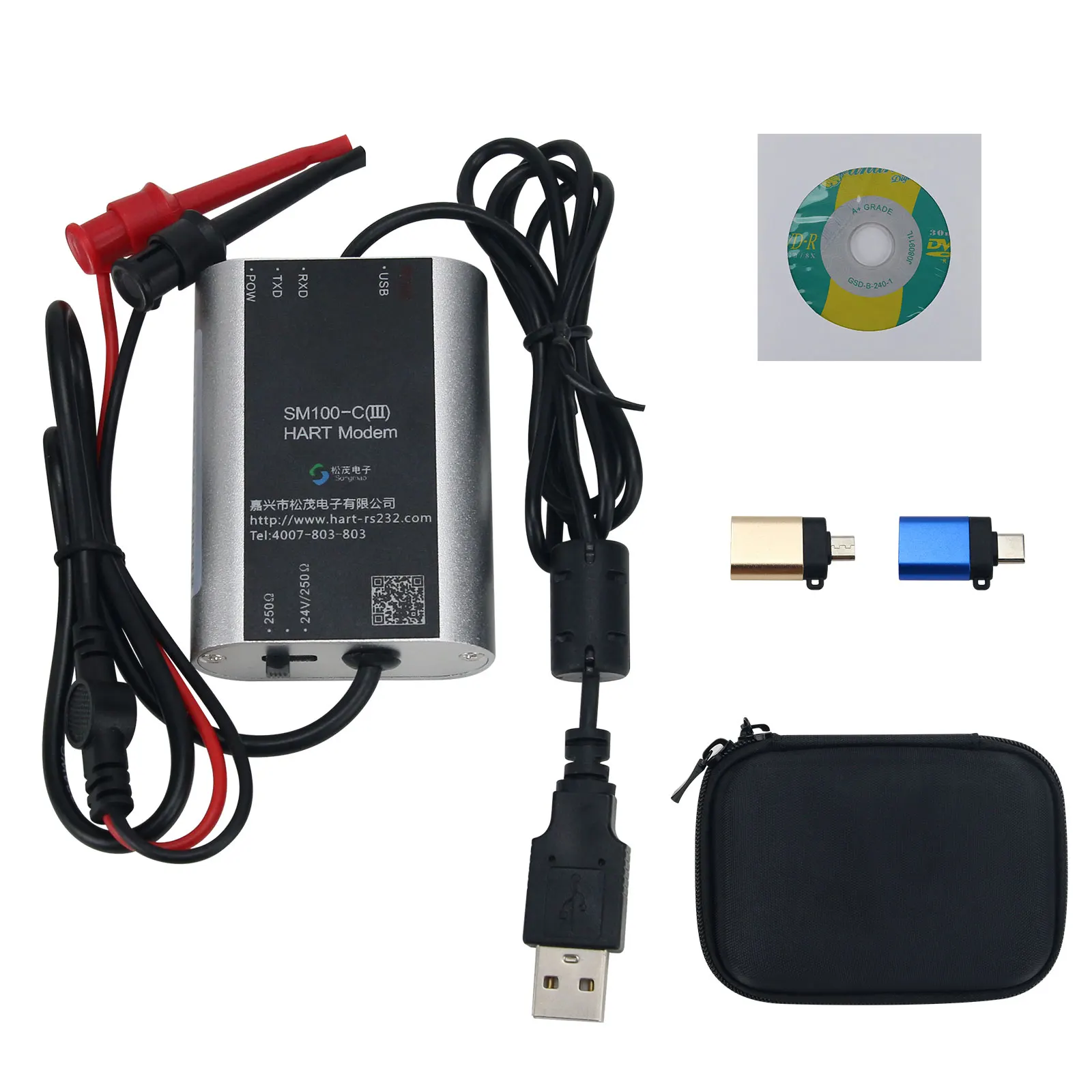 SM100-C (III) Standard Edition, With Android APP Hart Modem, USB To Hart Modem, HART Cat Supports Mobile App Debugging