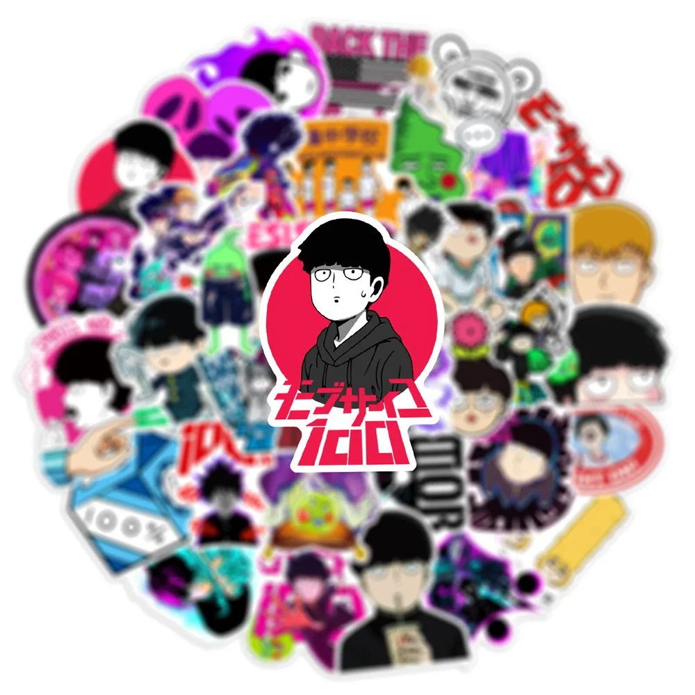 10/30/50 Stuks Cool Mob Psycho 100 Cartoon Stickers Anime Graffiti Sticker Speelgoed Diy Laptop Bagage Notebook Waterdichte Sticker Voor Kind