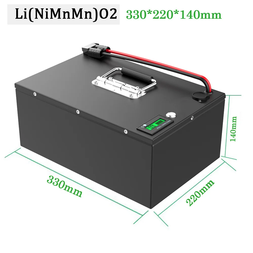 72V 48V 52V Rechargeable Lithium Battery Pack Scooter Ebike Battery 60V 50AH Built-in BMS for Electric Bicycle Inverter RV EV