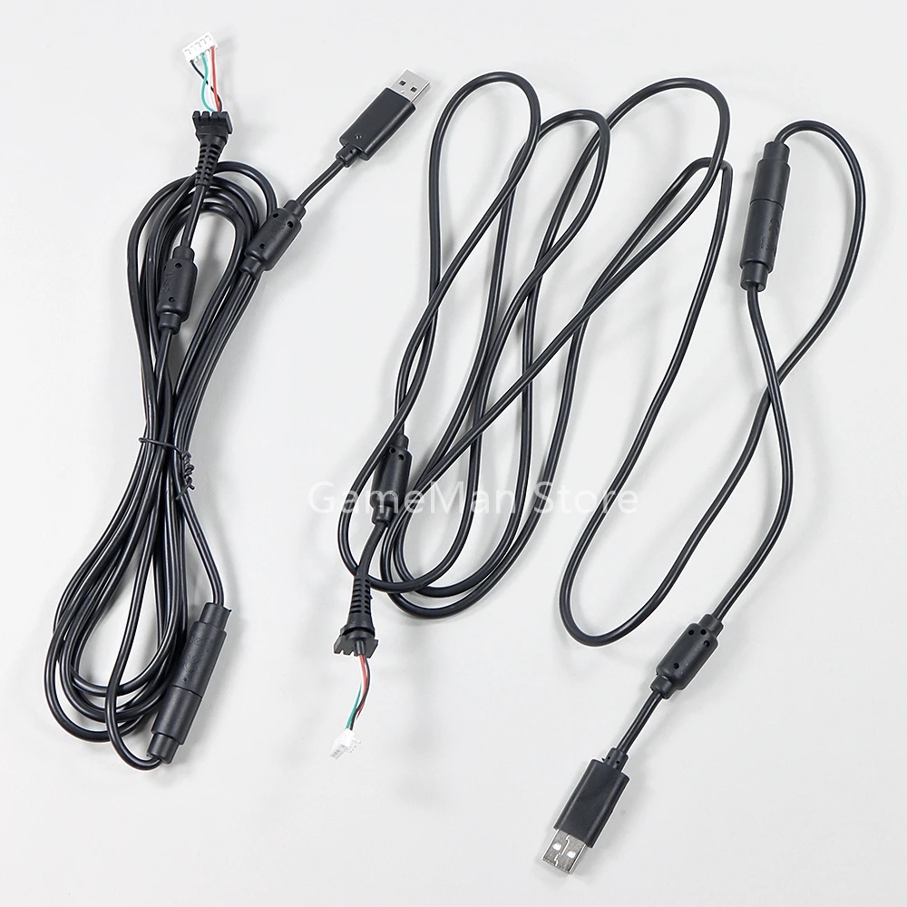 XBOX360 Xbox 360 유선 컨트롤러 연장 케이블 용 10 개/몫 검정색 4핀 확장 연결 케이블 라인 와이어 교체