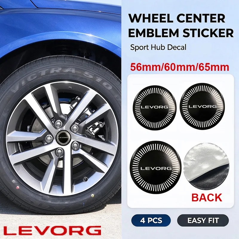 4pcs 56/60/65mm Car Wheel Center Emblem Stickers for Subaru LEVORG Logo XV Legacy Forester Impreza Alloy Tire Hub Badge Decals