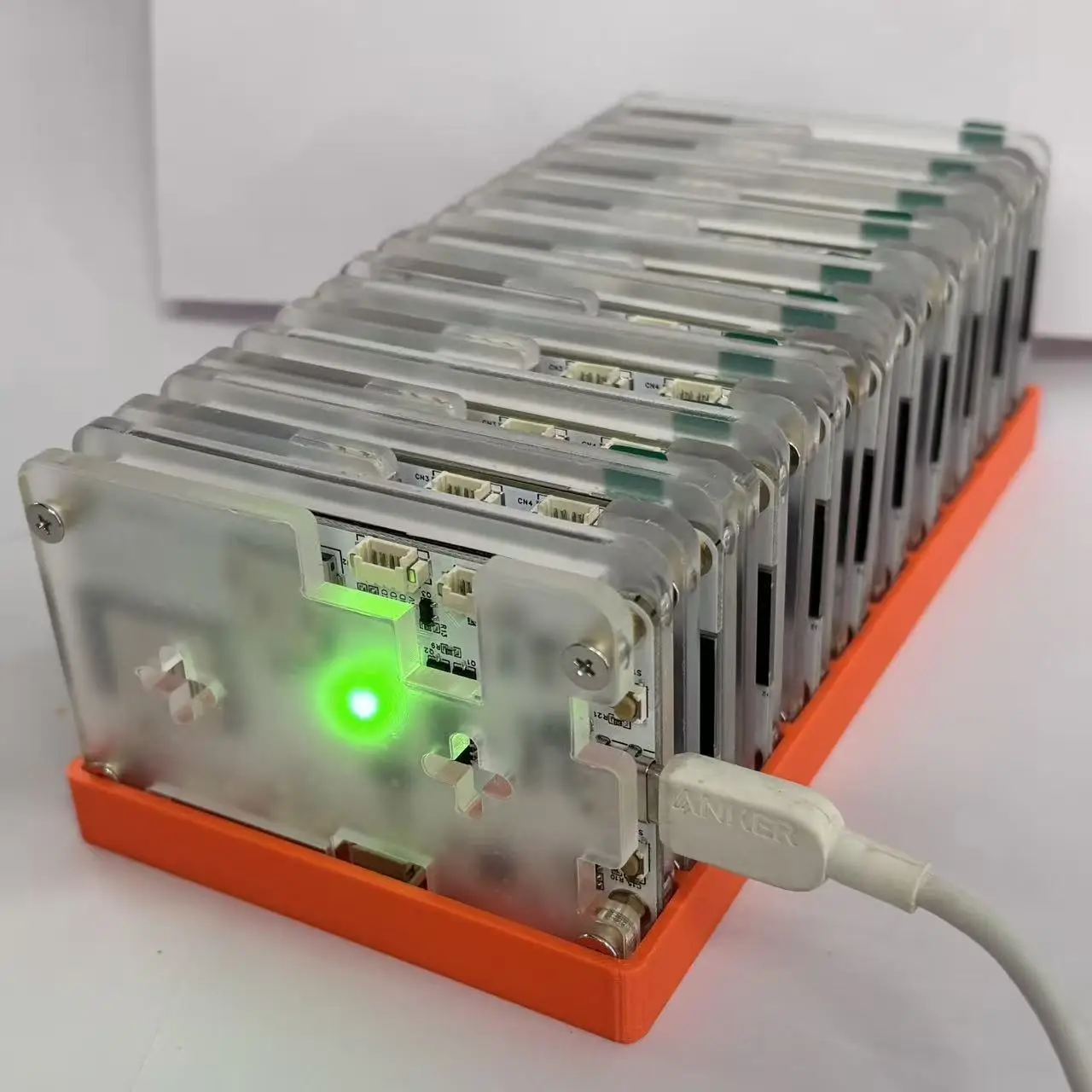 Immagine 6: 10 pezzi Nerdminer V2 aggiornato (350Kh 2.8-inc) Bitcoin Miner + 1x base a 10 slot