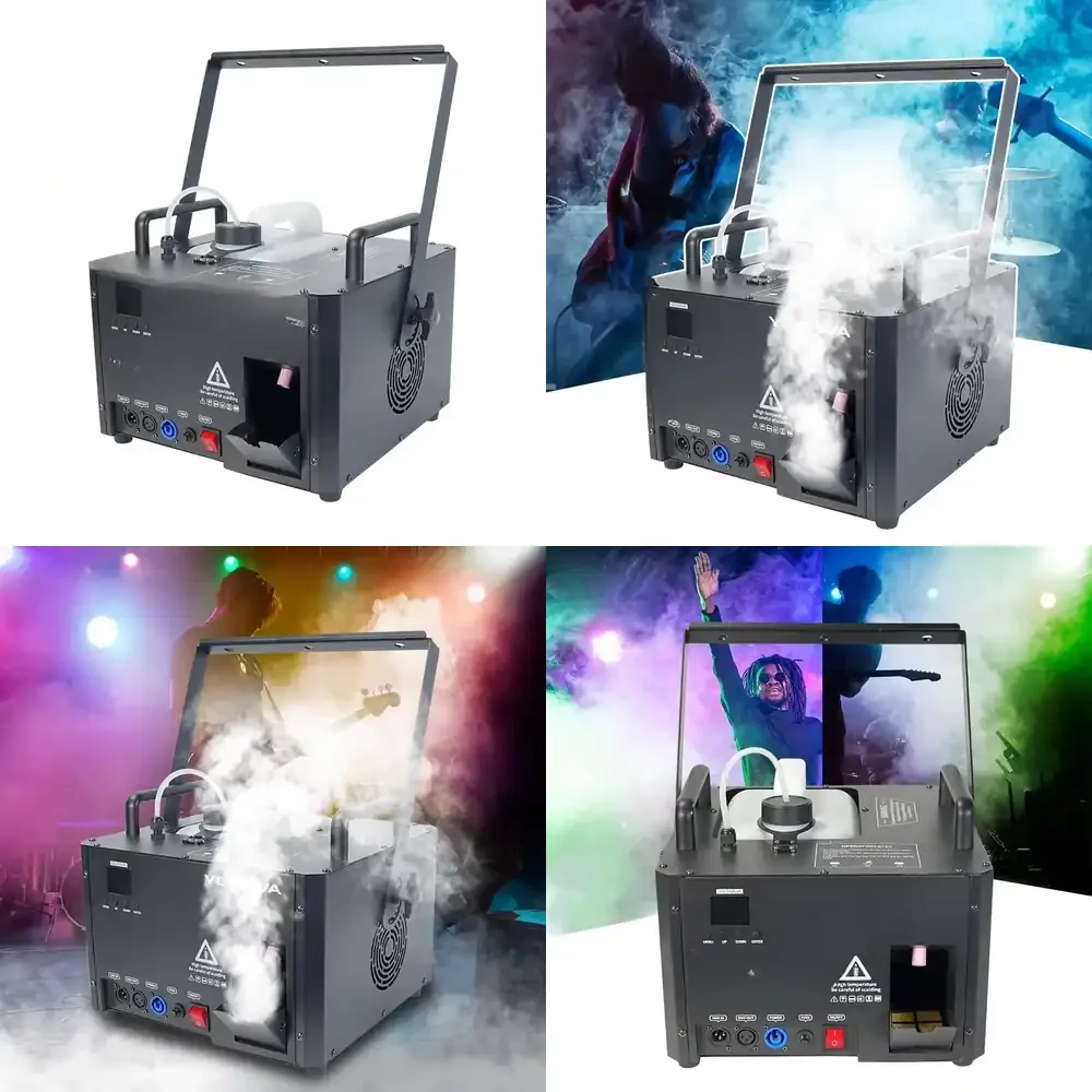 

Новая легкая дымовая машина DMX 1500 Вт для сцены, бара, дискотеки, клуба, выступлений, вечеринок, мероприятий, свадеб, театральных световых эффектов (модель 2026 года)