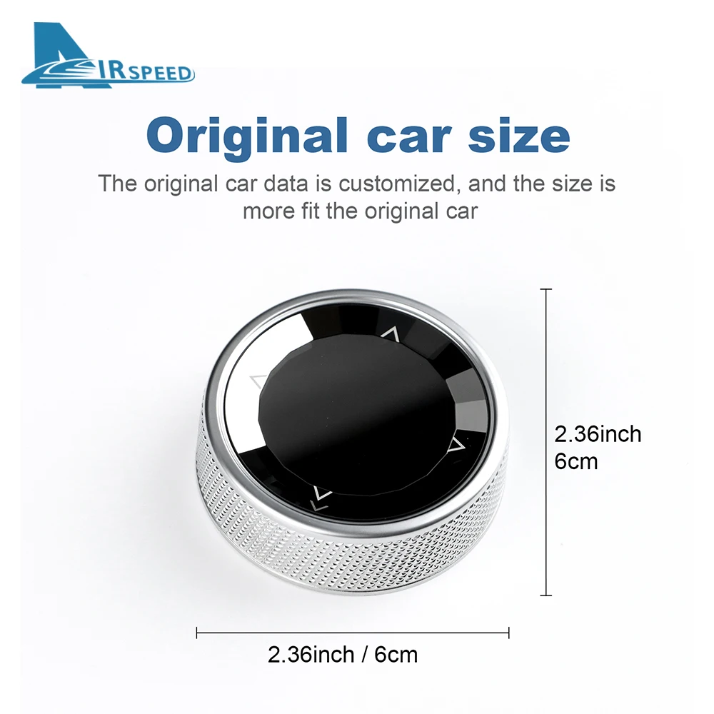 AIRSPEED for BMW E90 E91 E92 E93 E70 E71 E82 E81 E87 IDrive Multimedia Button Knob Cover Central Accessories E Chassis Crystal