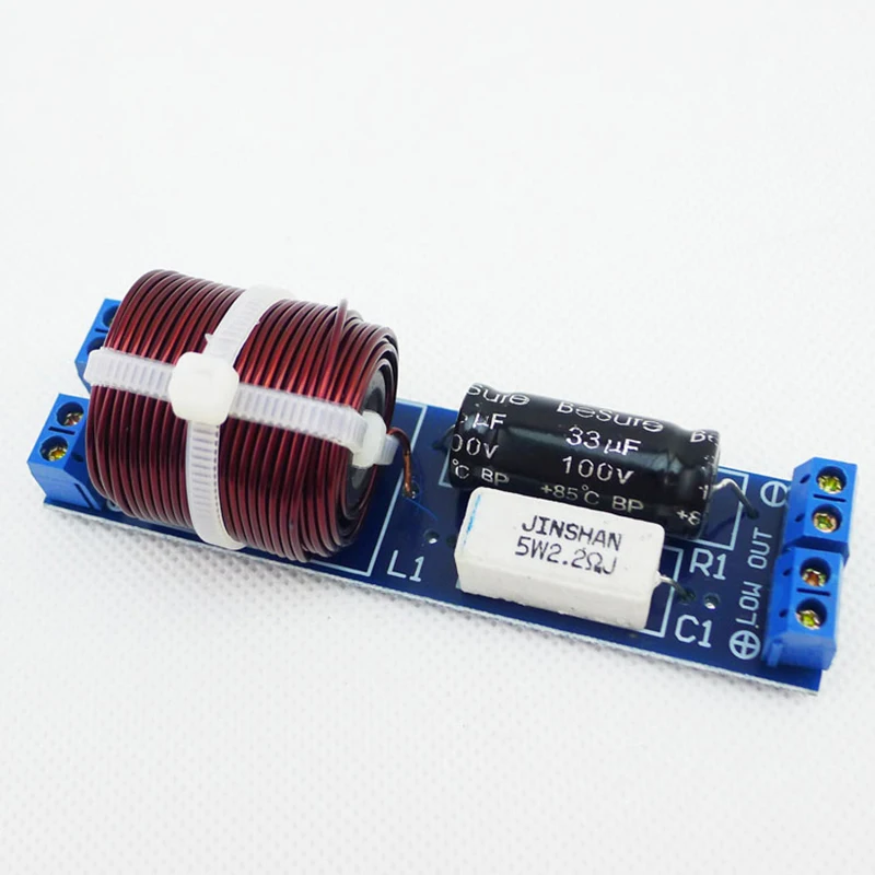 1PCS Speaker Audio Frequency Divider Three - Frequency Tweeter Treble Sound Horn Voice Treble Loudspeaker Crossover Filters 60W