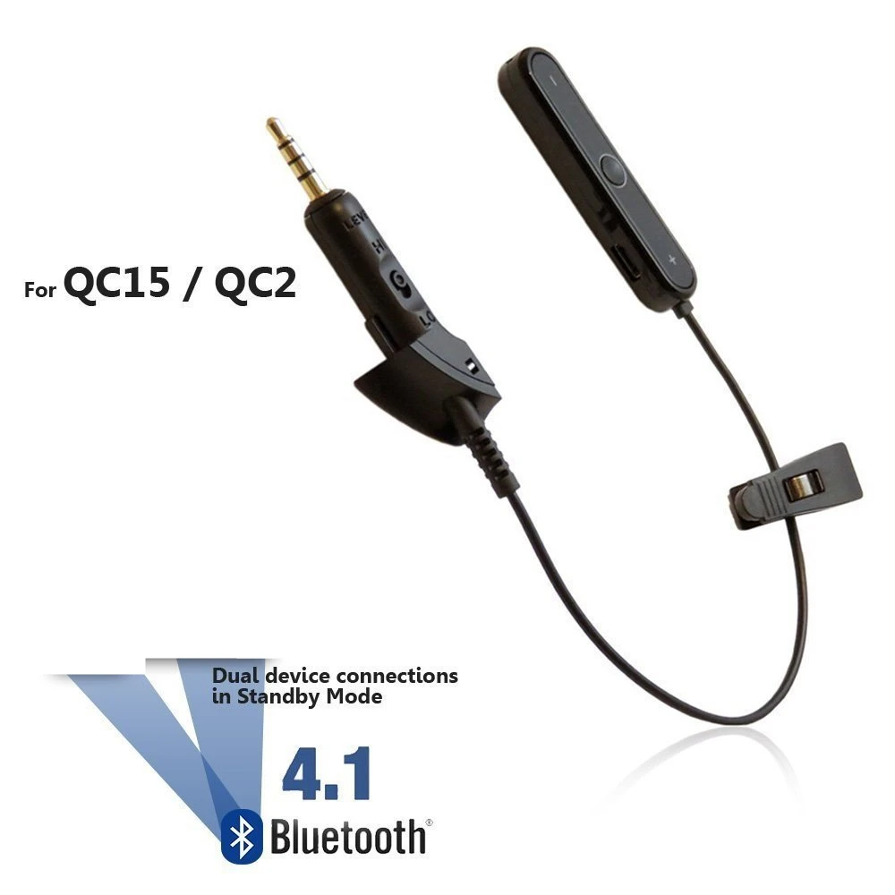 Receiver Adapter Cable For QC15 QC2 QuietComfort 15 Headphones Bluetooth-Compatible BT 4.1 Adapter Receiver Connection Cables