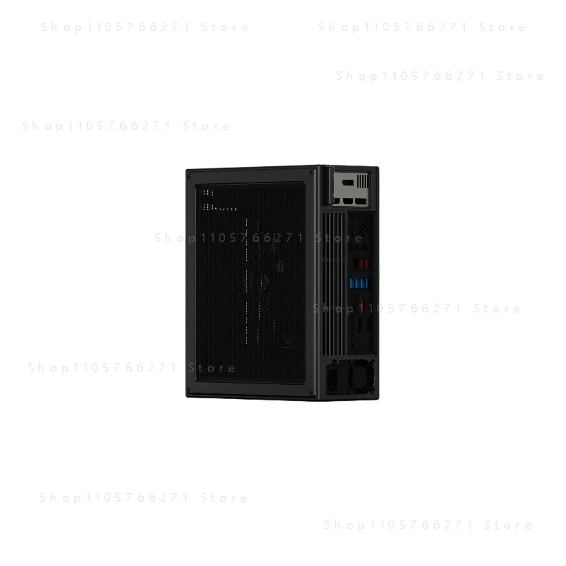 E4 Pure Aluminum CNC ITX Case Half Height Double Slot Direct Insert Tool Card Chassis