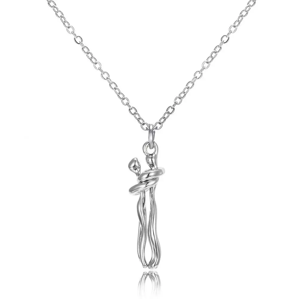 Mode Umarmt Halskette Schmuck Halsband Umarmung Anhänger Kette Männer Halsketten Für Liebhaber Frauen Paar Männer Dame Weiblich Männlich Geschenk