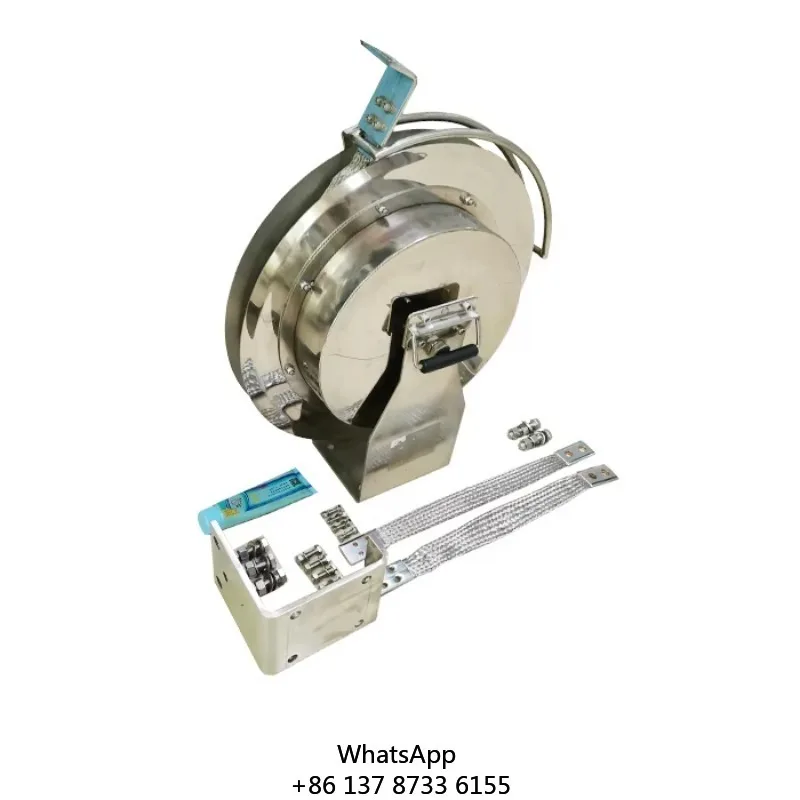 Earthing And Lightning Protection Retractable Static Grounding Cable Reel For Floating Roof Tank