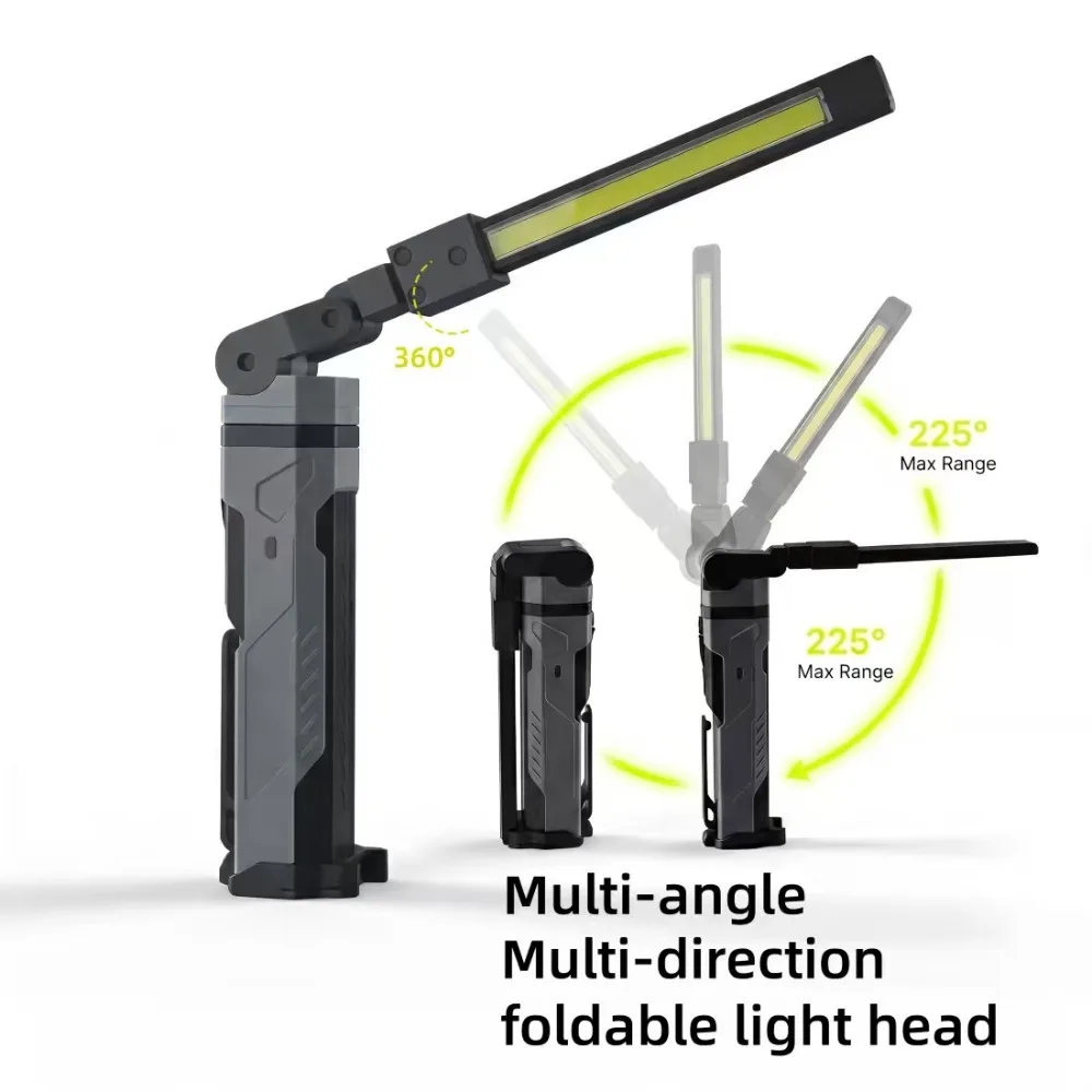 Portable Foldable Strong Work Light LED Super Bright Car Repair Lamp Multi-purpose Outdoor Camping Tent Emergency Light