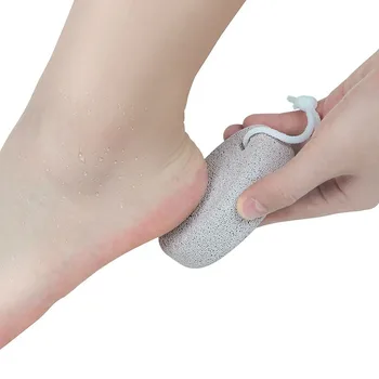 타원형 화산 바위 발 청결 발 관리 도구, 단단한 피부 굳은살 제거제, 발 파일, 페디큐어 도구, 편안한 스크럽 목욕, 1 개 