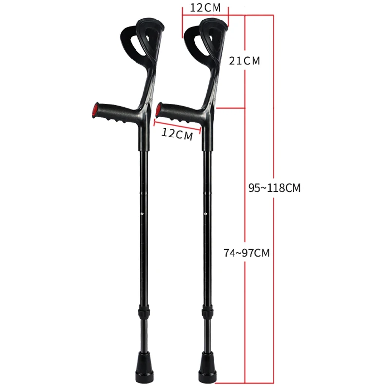 Elbow crutches Fracture crutches underarm crutches Anti-slip folding crutches Medical rehabilitation walkers