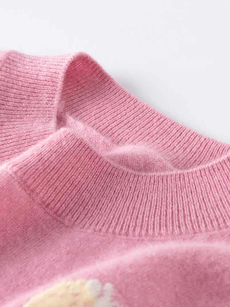 

Теплый уютный осенне-зимний женский вязаный жилет-верер с круглым вырезом и вышивкой, модный модный жилет для поездок на работу