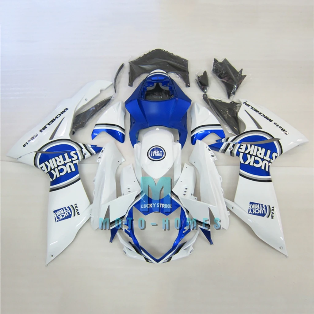 Prime Fairing Kits for SUZUKI GSX R750 2011 2012 2013 2014 2015 GSXR600 750 100% Fit Injection Body Repair Bodywork White Blue