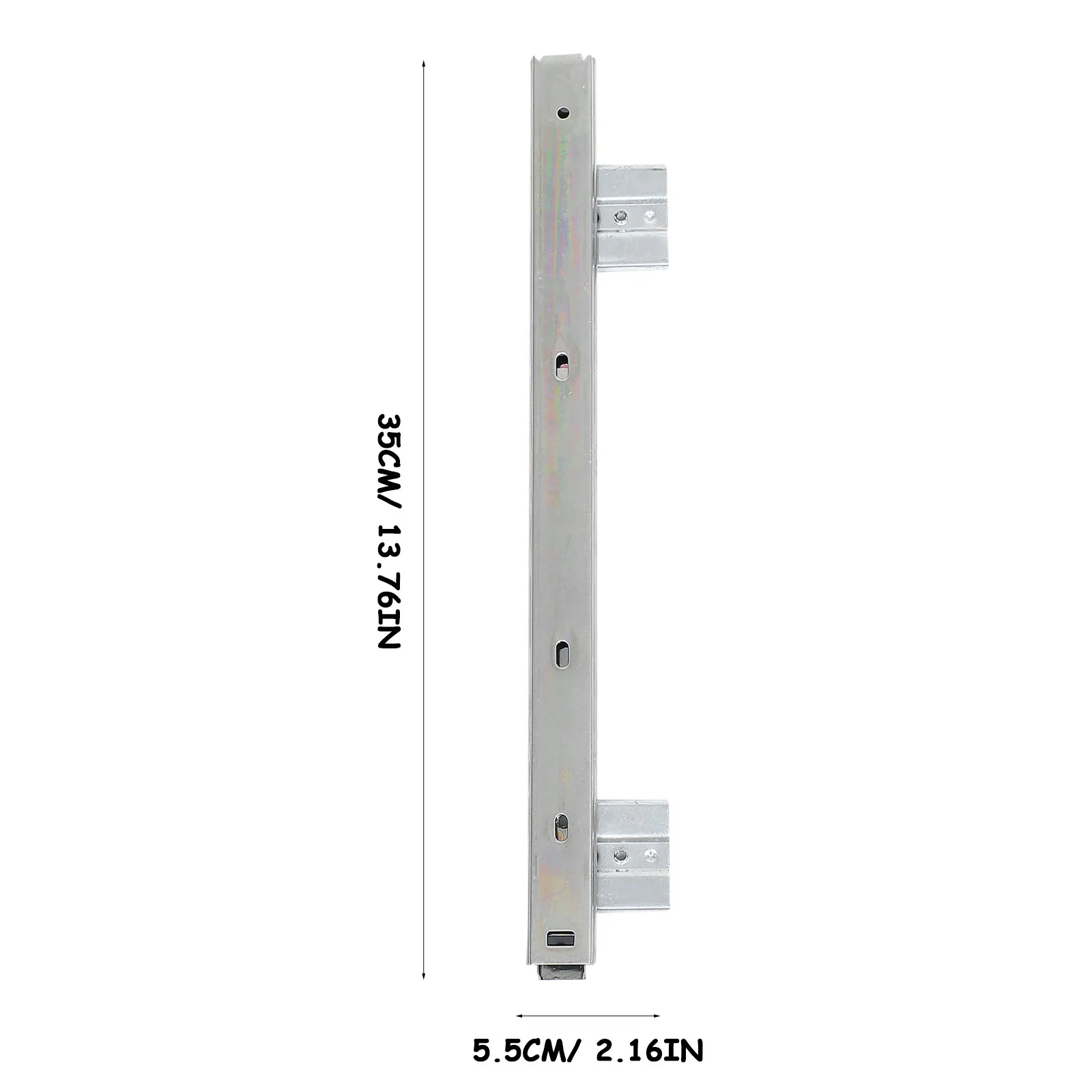 1Pair Drawer Slides Heavy Duty Keyboard Cold Rolled Steel Large Tray Out Office Tracks Adjustable Quiet Rails