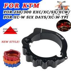 Motorcycle Accessories Exhaust Tip Muffler Pipe Clamp Flanges For KTM 250 XC-W TPI XCW XC-W Six Days EXC 300 2021 2022 2017 2018