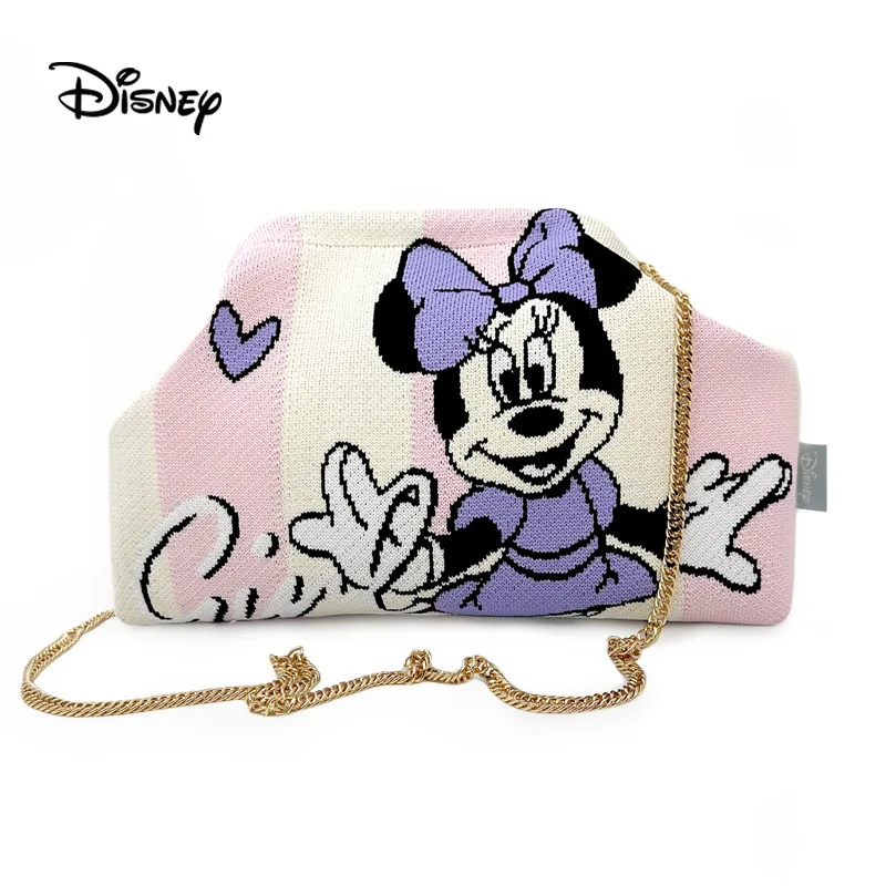 

Disney Joint Minnie Series Joint Mobile Phone Bag Knitted Cartoon Cute Niche All-Match Fresh Handbag