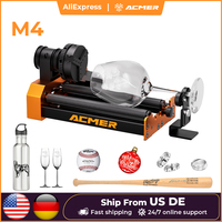 ACMER M4 Chuck Rotation Module 4th Axis Rotary Y Axis Clamp Diameter 4-64mm Curved Surface 3-Jaw Laser Engraver Accessories