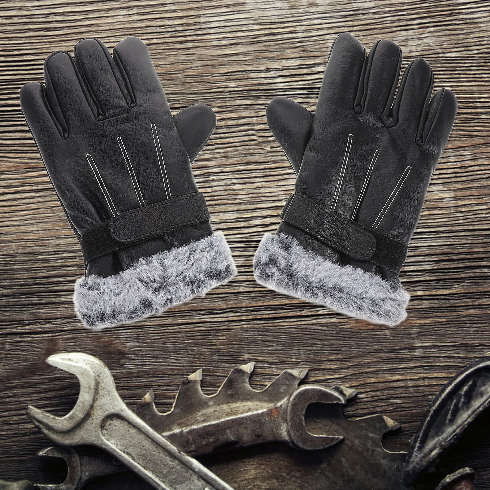 

1 пара противоскользящих водонепроницаемых перчаток, термосенсорный экран, зимние уличные лыжные перчатки, езда на мотоцикле, холодная погода