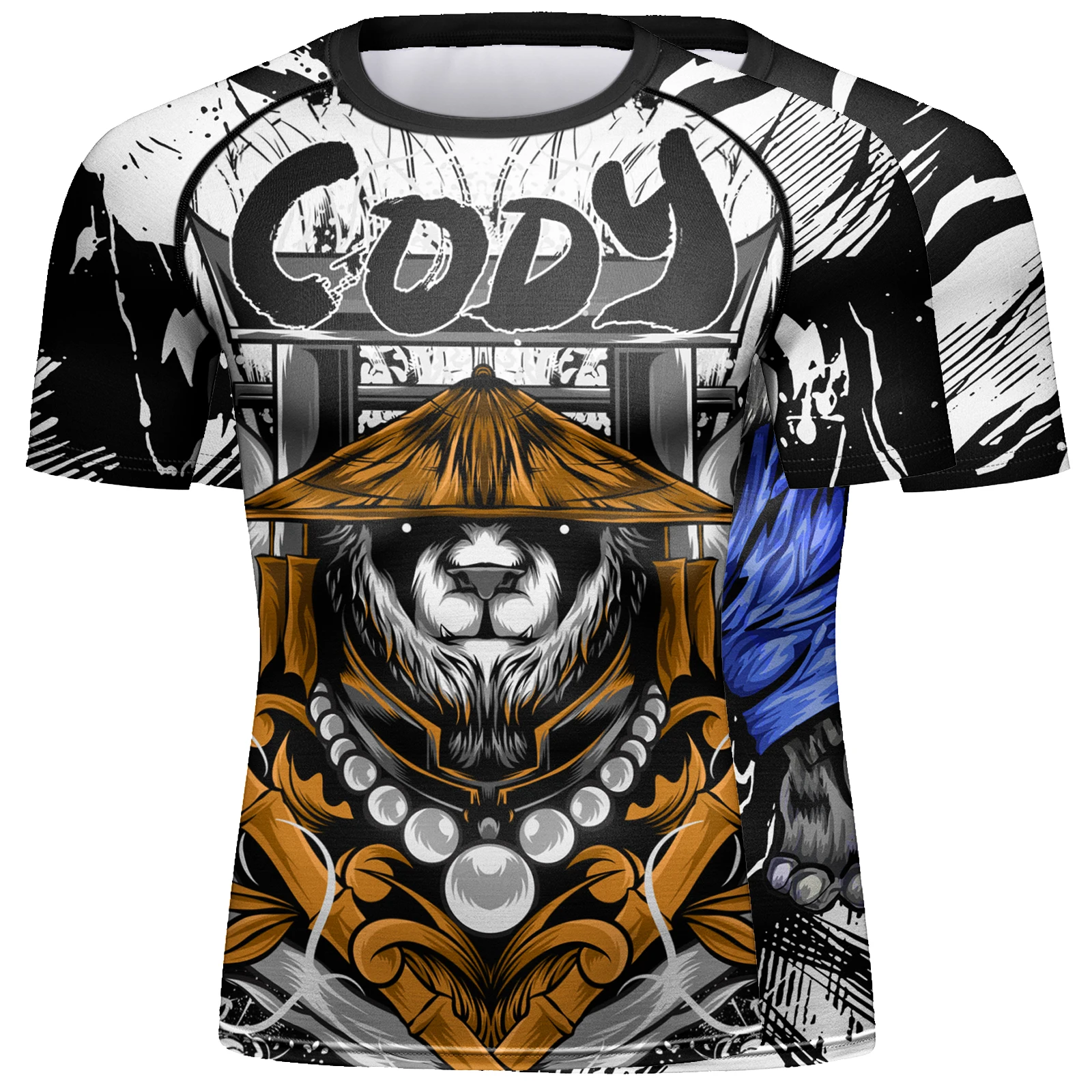 Cody Lundin Quick Drying T-Shirts For Men's Boxing Combat Fitness Rashguards MMA BJJ Fight Wear With Vivid Printing Cool Pattern