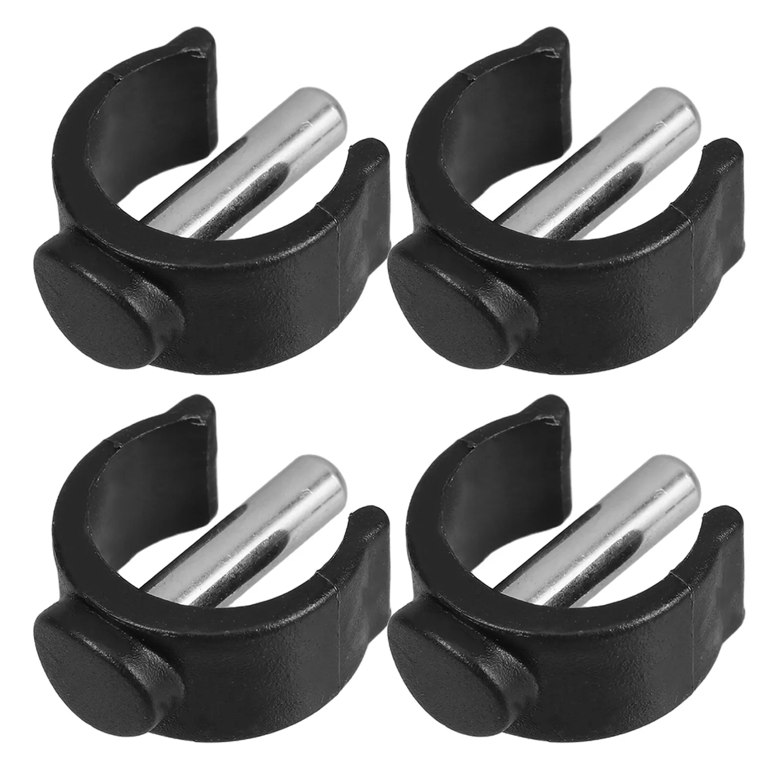 4Pcs Toilet Stool Locking Clamp Adjustable C-Shape Clip for 22Mm Tubes Walker Crutch Accessories Nonslip Walking Stick C Buckle