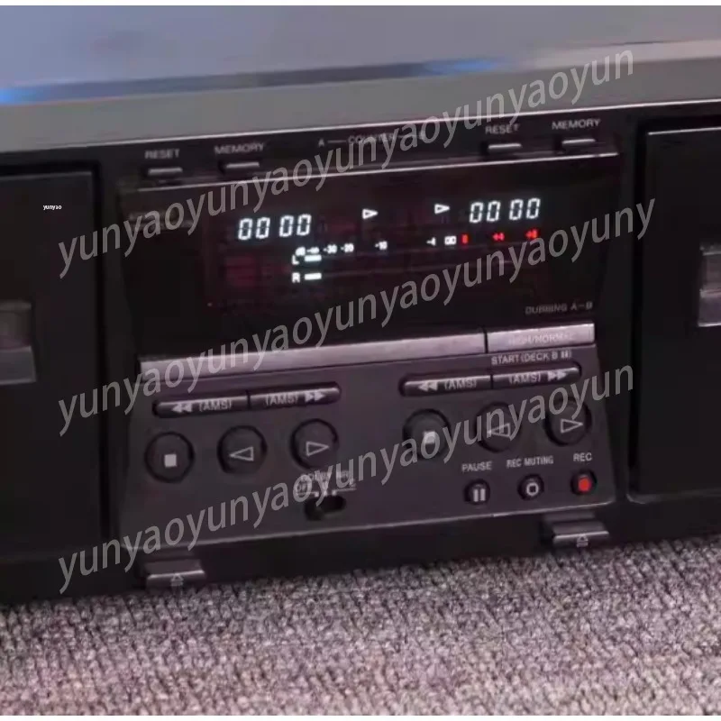 Double Cassette Deck with Electric Logic Control, for Dubbing & Recording, HiFi Stereo Tape Player Used