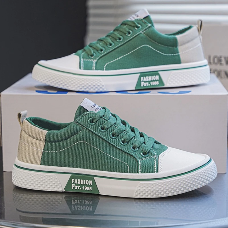 Mens Breathable Canvas Skate Shoes 37-48