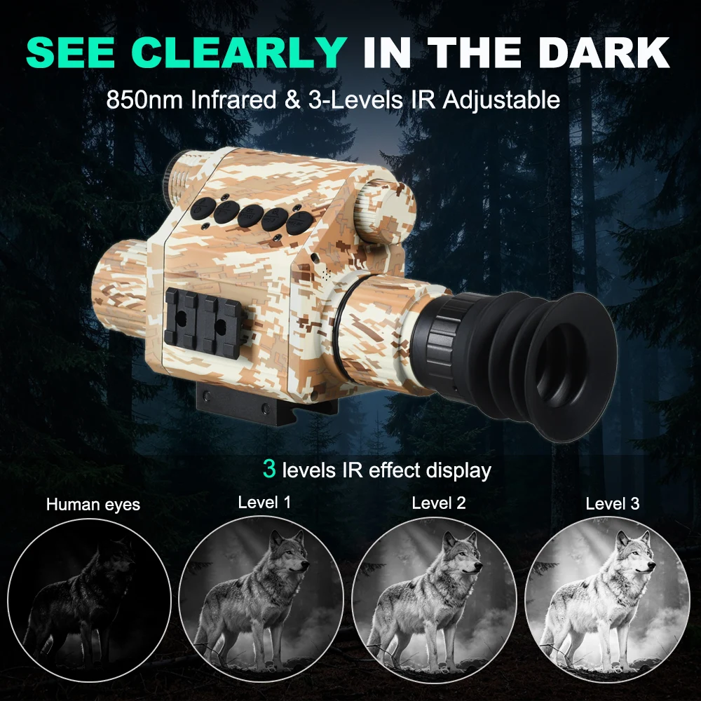 Digital Night Vision Monocular - đánh giá và giá Night Vision Rifle Scope Ir 850Nm