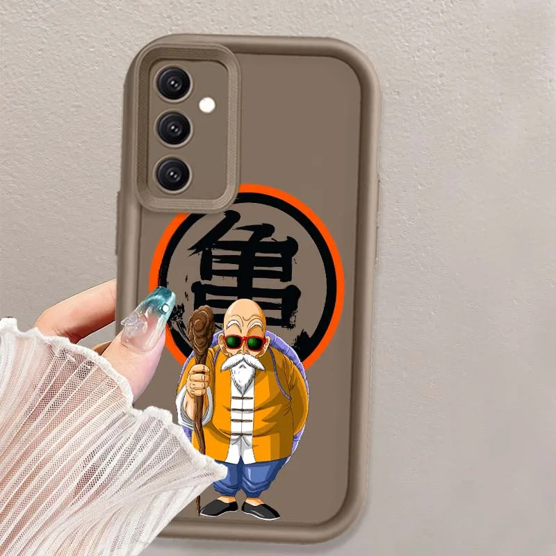 D-Dragon Ball Anime Master Roshi Cover For Samsung A71 A56 A55 A54 A53 A51 A35 A32 A31 A16 A15 A06 Eye Ladder Phone Case