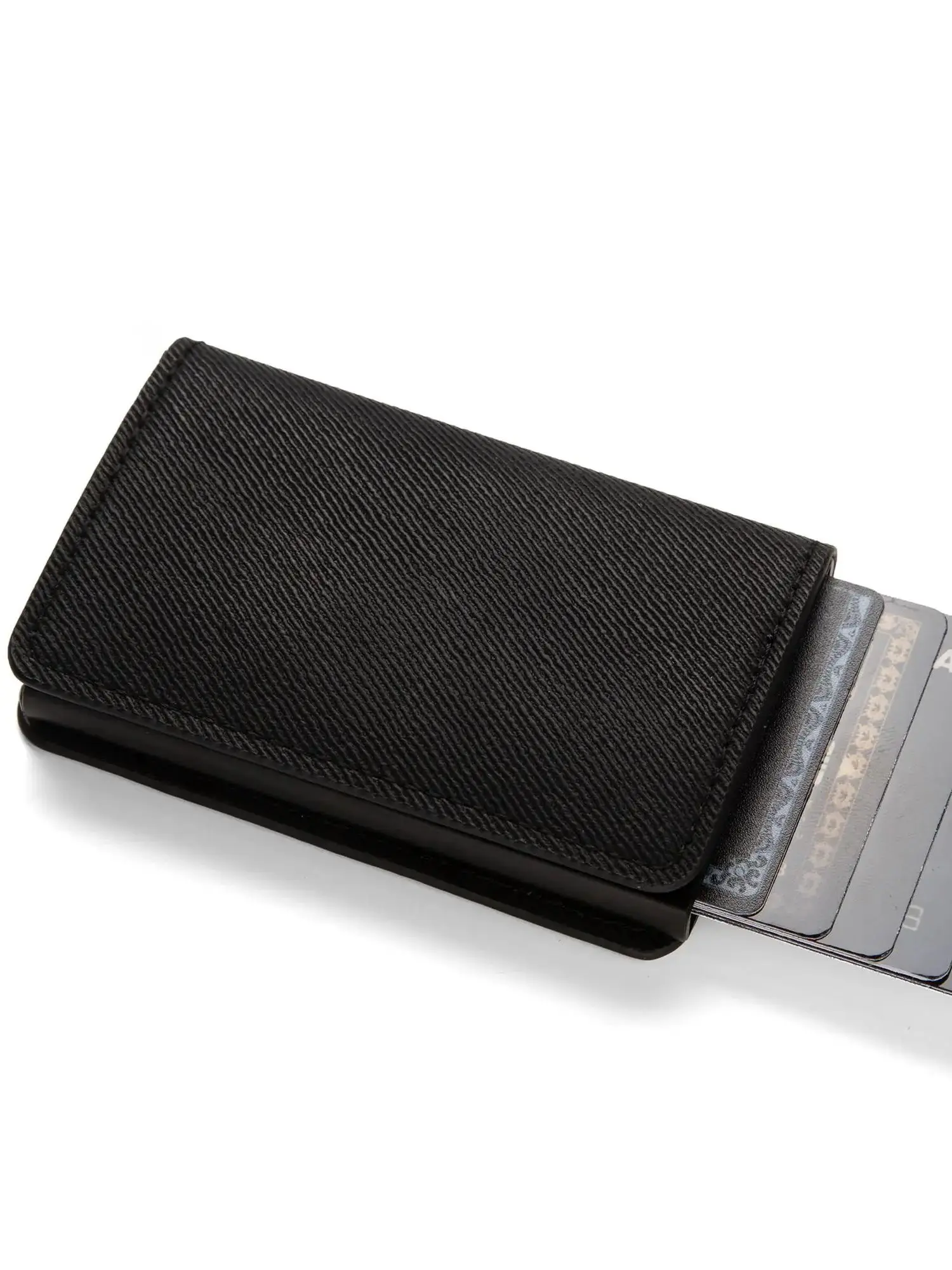 Anti-diefstal RFID creditcardhouder minimalistische portemonnee zak slanke kaarthouder kaarthouder pu leer voor mannen en vrouwen - afbeelding 2