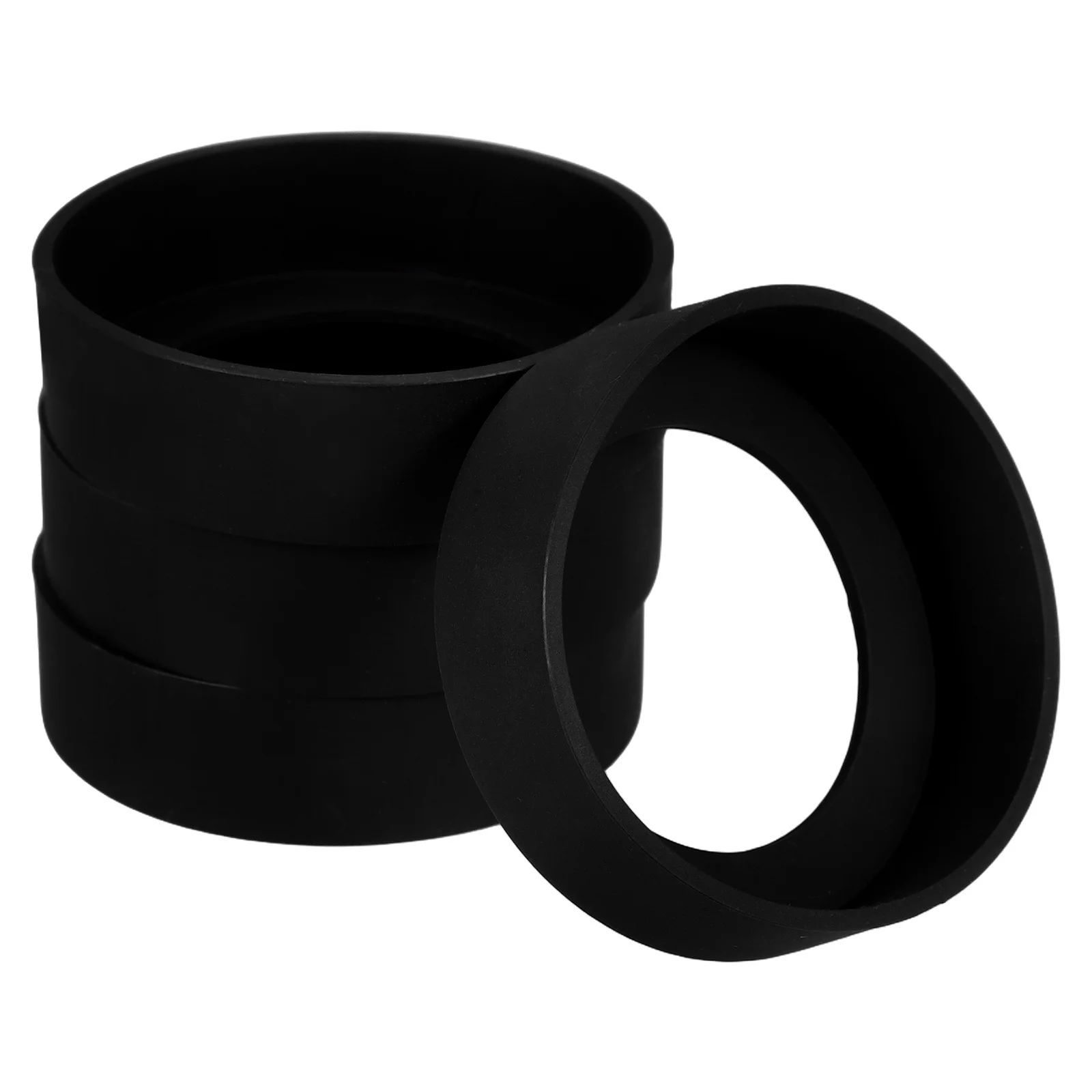 

4pcs Silicone Protective Sleeve For Oil Bottles Heavy Duty Non-Slip Insulated Condiment Jar Cover Heat Resistant Cup Bottom Pad