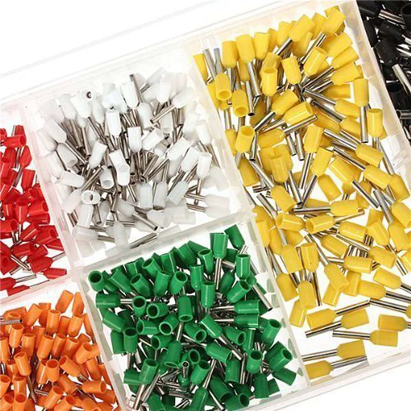 FAST-8000 PCS Ferrules Kit, Wire Ferrules Crimp Connector, Insulated Cord Pin End Terminal AWG 22-10 Kit With Case