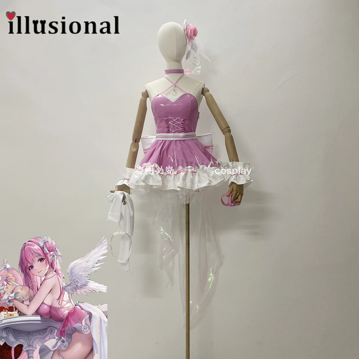 illusional Custom size made bunny girl Dorothy from NI KKE Goodess of Victory Dorothy Dawn Party Cosplay Costume christmas dress