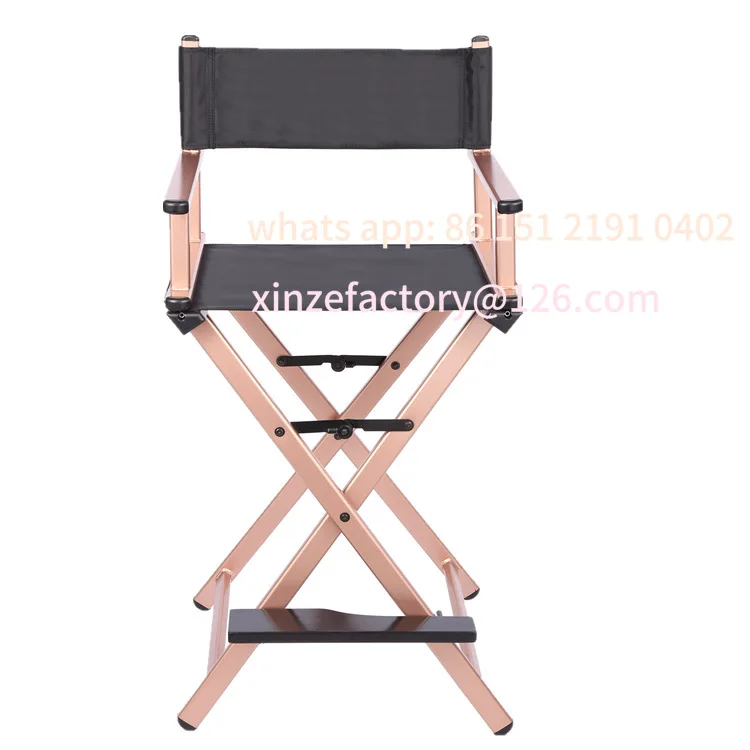 Customizable professional aluminum alloy folding , director chair, makeup chair, leisure , makeup artist matching