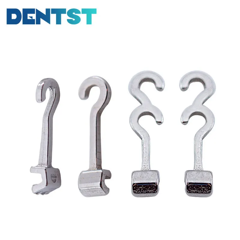 

Dental Orthodontics Sliding Crimpable Hook Long Curved Crimpable Hook Left/Right 10pcs/bag