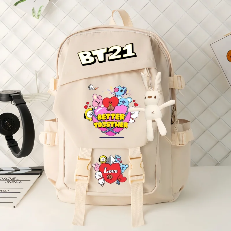 

Аниме BT21 водонепроницаемый дорожный рюкзак большой емкости многофункциональный рюкзак для ноутбука студенты мультфильм школьные сумки подарок