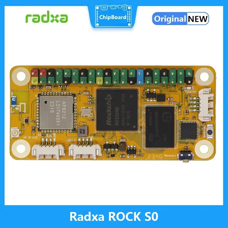 Radxa ROCK S0 Board Rockchip RK3308B SOC Quad-Core ARM Cortex-A35 WiFi4 & BT5 with BLE Optional Onboard eMMC