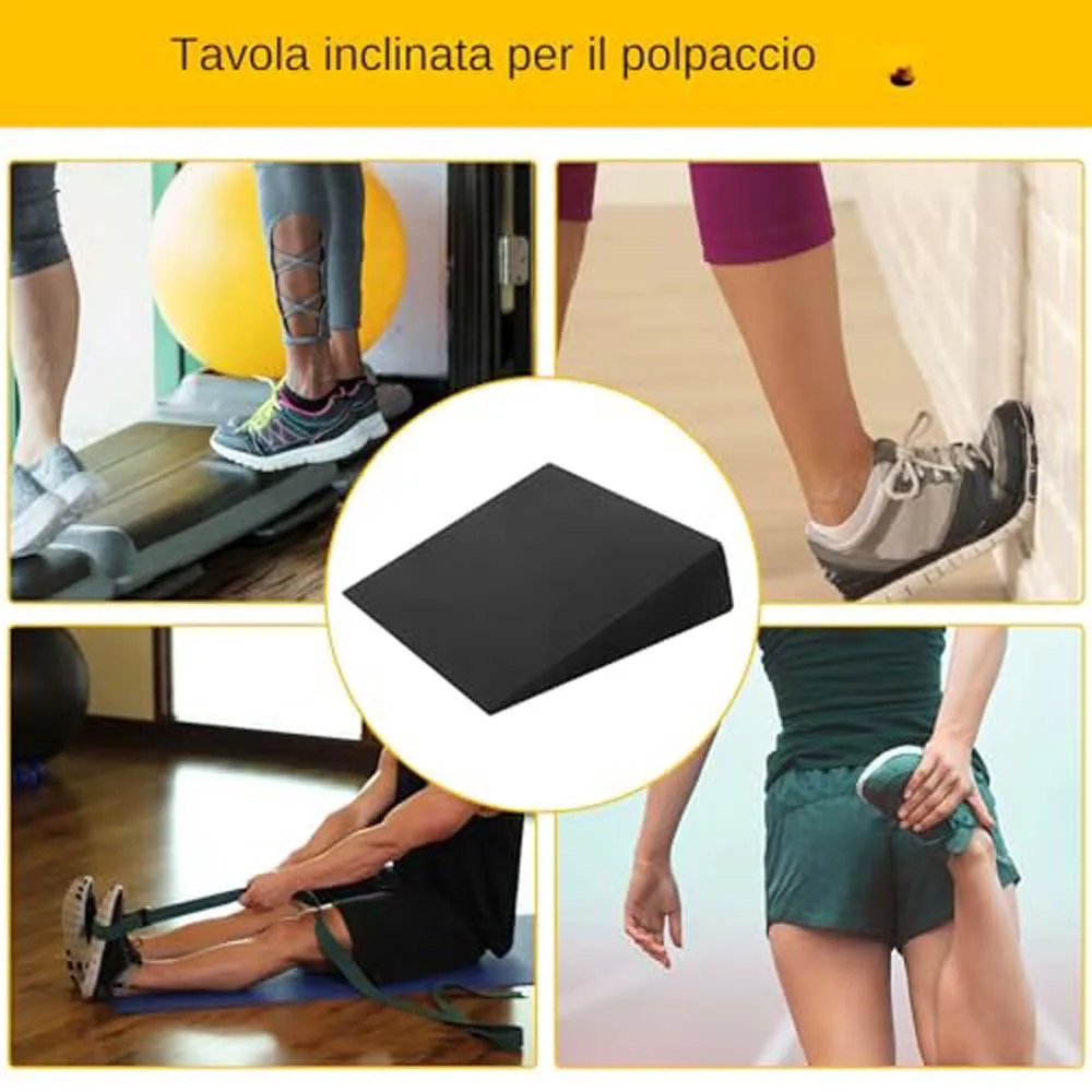 Wedge Yoga Slanting Board Squat Wedge EVA Yoga Foam Block Calf Extender Foot Stretch Board Calf Training Gym Fitness Accessorie
