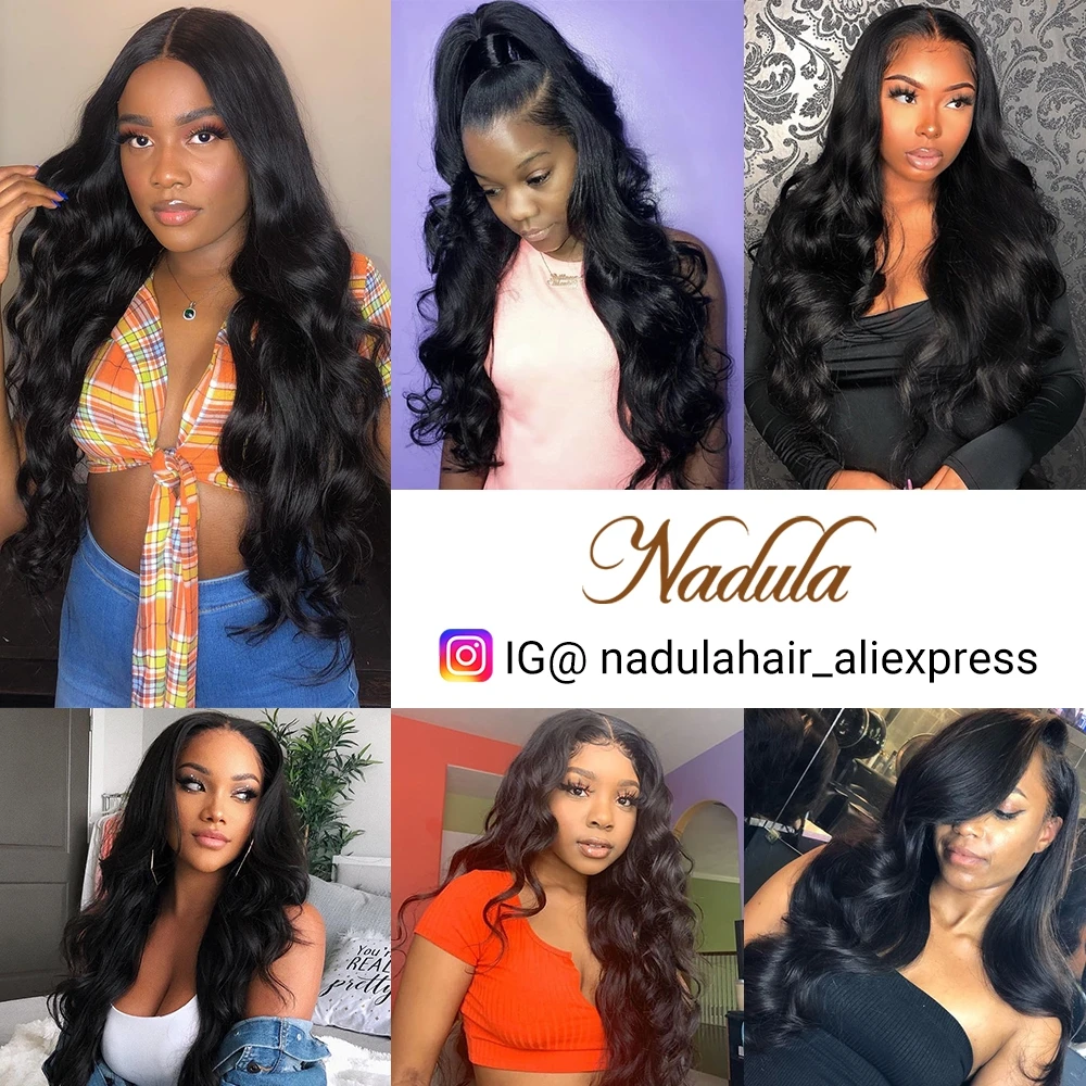 Nadula Hair 28 Inch 30 Inch Long Brazilian Body Wave Hair 3 Bundles Brazilian Hair Weave Bundles 100% Remy Human Hair Body Wave image 5
