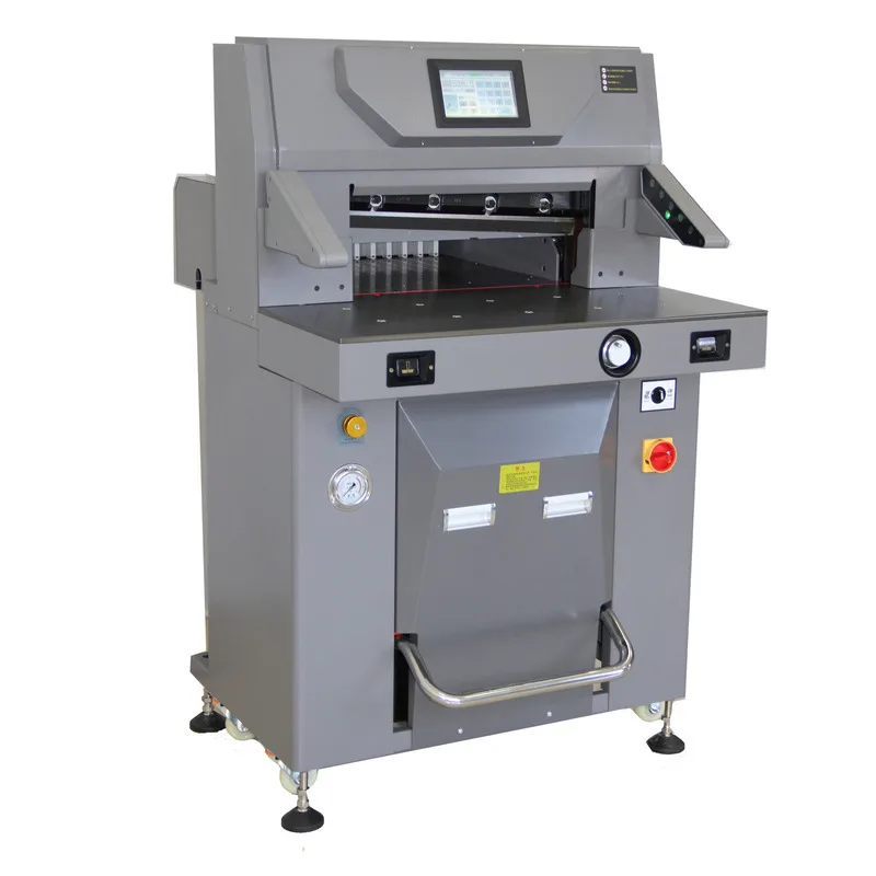 Heavy Duty Paper Cutter Double Hydraulic Fully Automatic 10cm Cutting Machine For Tender Documents