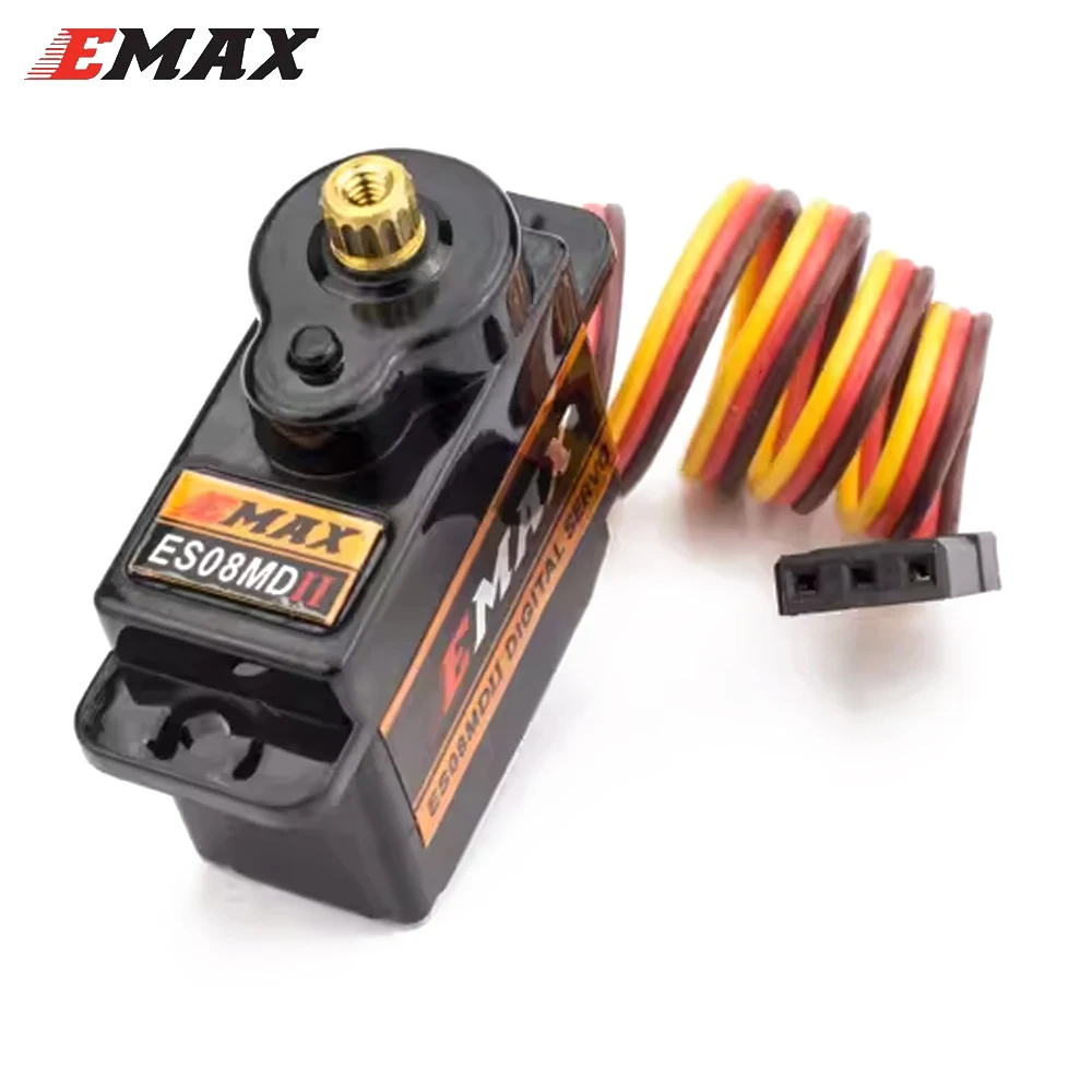 Original Emax ES08MD II 4-6.0V 2kg Metal Gear Mini Digital Servo Futaba/JR Plug For TREX 450 Airplane Helicopter Accessories