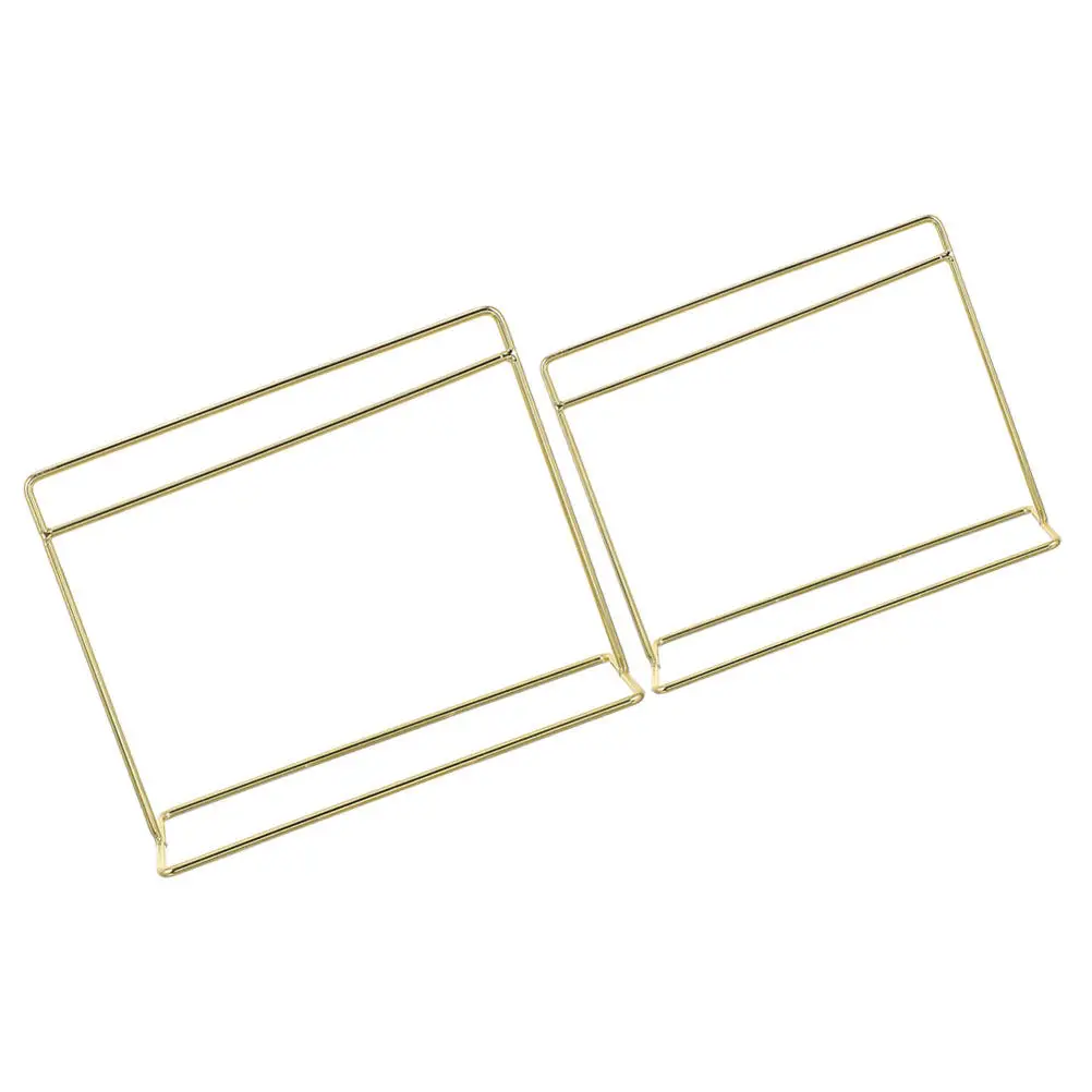 

2Pcs Mini House Clothes Rack Iron Mini Clothes Display Storage Stand Decorative Miniature House Accessories Organizer