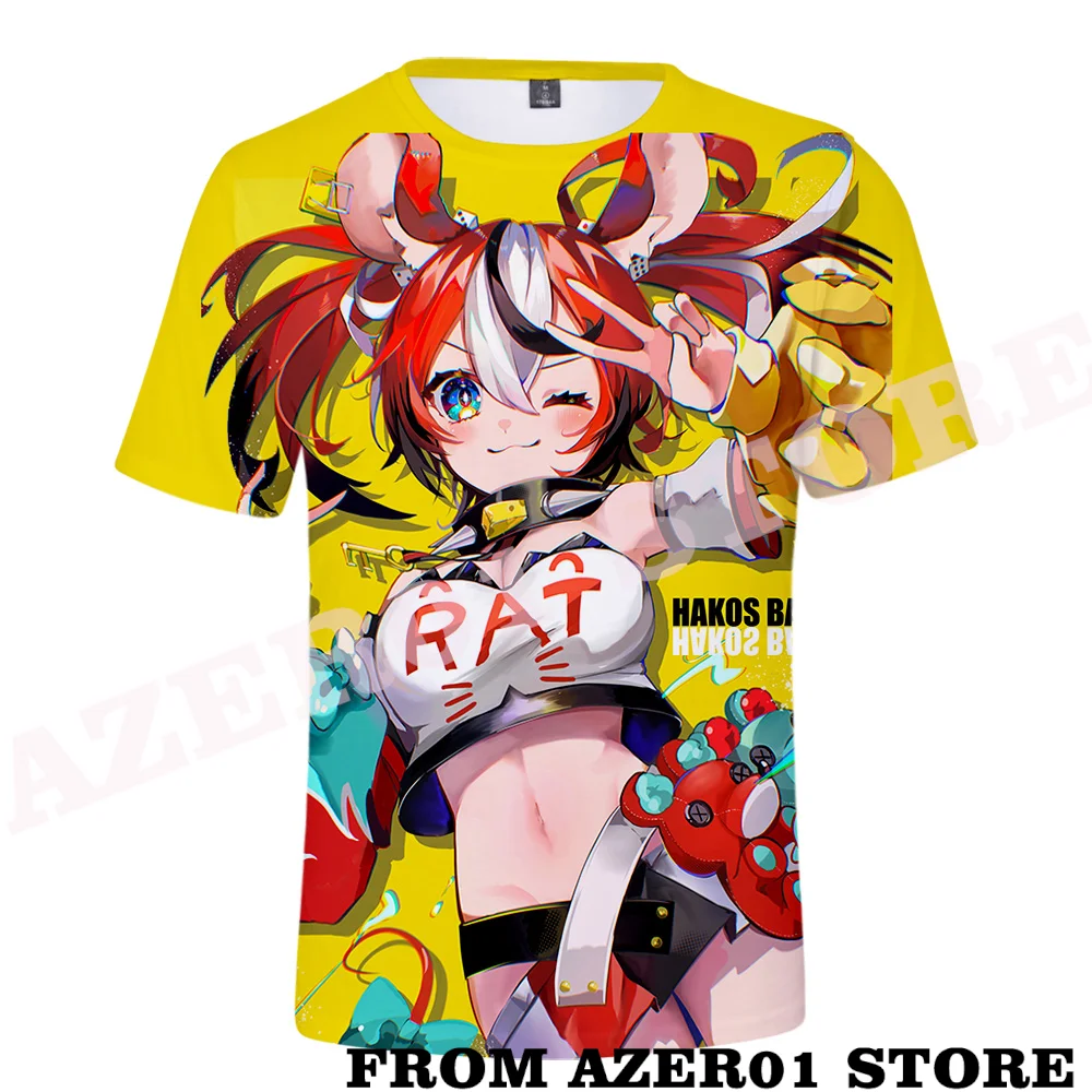 T-shirts Men HOLOLIVE VTuber Hakos Baelz Bae Whatabae Merch Tee T-shirt Spring Summer Men/Women Street Clothes shirt Streetwear