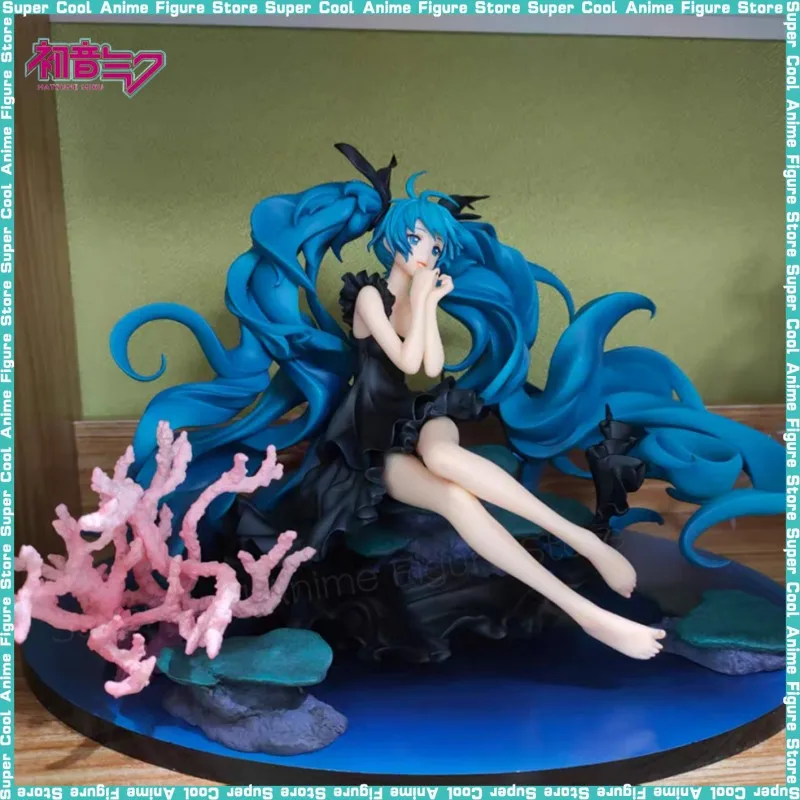 

Bandai Hatsune Miku Deep Sea Girl Miku Figma Action Figures Twinkle Snow Anime Model Decoration Collection Children's Toys Gifts