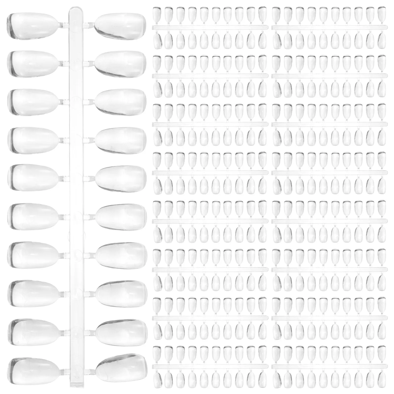200Pcs Nail Color Display Boards Ps Material Elegant Classic Design for Nail Polish Practice Color Matching Salon Manicure Tool