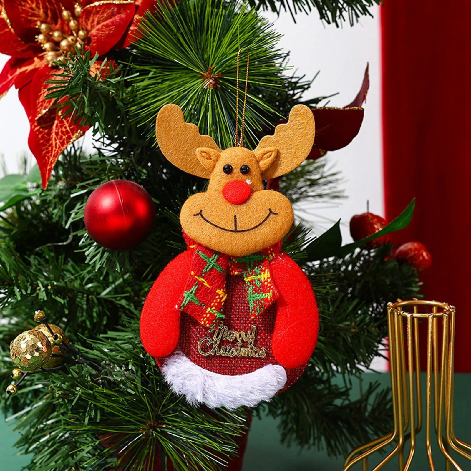 Santa Claus Hanging Christmas Tree 2023 Decoration Ornament Navidad Noel Creative Gift Party Decor Pendant New Year Christmas