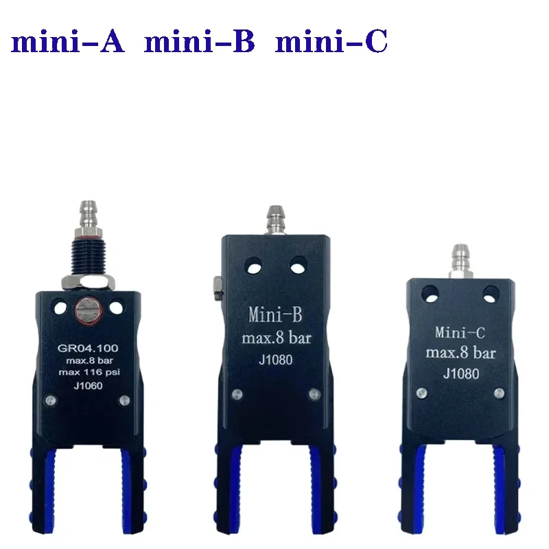 MINI Gripper Parallel Gripper with Rubber Pad Injection Molding Machine Accessories MINI A B C Pneumatic Manipulator